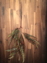 Load image into Gallery viewer, 28&quot; Fern Spray in Green/Brown
